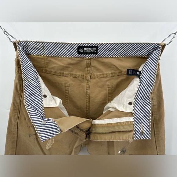 Mostly heard Rarely Seen Chino Khakis Distressed Pants 34x33 (X-1) - Picture 7 of 12